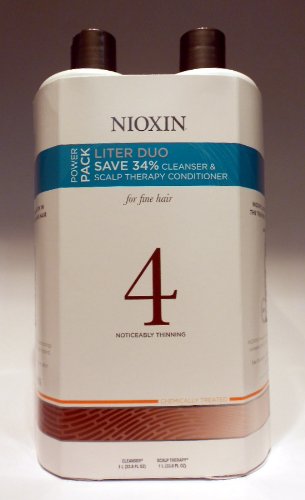 Nioxin System 4 Cleanser and Scalp Therapy Liter Set (33 oz)