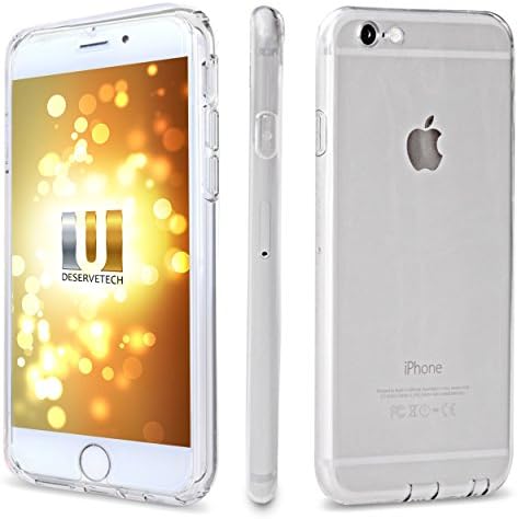 U Deserve Tech iPhone 6s Clear Case, Slim, Crystal Color