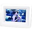 August Digital Photo Frame with 7" Clear LCD Display and Built-in Calendar and Clock