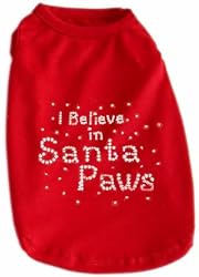 I Believe in Santa Paws Dog Shirt Size 3XL