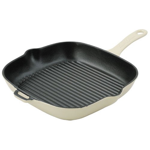 French Home Creme Square Grill Pan