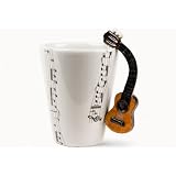 Tasse � Caf� Guitare Classique fait � la main (10cm x 8cm)