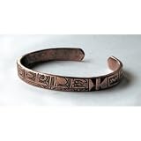 Bracelet tibétain en cuivre avec mantra régulateur de tension