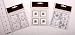 3-D Wedding Craft Stickers 3 PER PACK (420117)