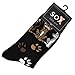 TeeHee Cat Lover Women's Cotton Crew Socks-Black
