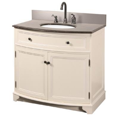 Arcadia 37 Bathroom Vanity Frost White