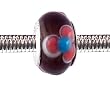 Pandora Style Charm Bead (Z83) Murano Lampwork Glass (14mm x 10mm) (fits Troll too)