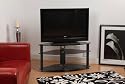 Iconic Designer Black Glass & Legs TV Stand 42""  TV's