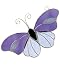 Gallery Art Purple Butterfly Suncatcher