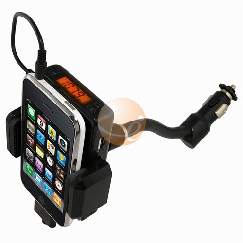 FM TRANSMITTER CAR CHARGER HANDS-FREE KIT FOR iPHONE 3G