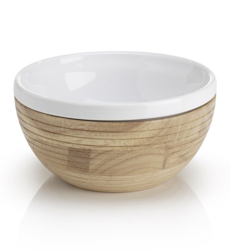 Wood Ceramic Collection Serving Dish