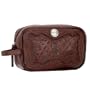 American West Mahogany Oakleaf Dop/Shaving Kit-As Shown