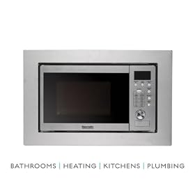 Baumatic 17 litres Solo Built-in Microwave Oven Stainless Steel