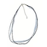 Necklace Cord For Pendants - D12 - 5-Strand Organza and Cotton Cord Mixed ~ 17