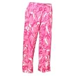 Pink Cheer Silhouette Graffiti Novelty tie cord flannel cotton pants for lounging, sleep, sports. Unisex relaxed fit,