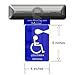 JL Safety Mirortag Silver - a Novel Holder for Louisiana & Indiana Handicap Parking Placard & Other Hang Tag Permits. Magnetically Display & Remove Your Tag. Holder only, Tag not Included