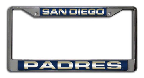 San Diego Padres Laser Chrome Frame