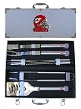 Kansas City Chiefs BBQ Grill Set & Case 8 Piece