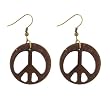 Acrylic Peace Sign Earrings