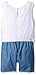 Amy Byer Girls' Big Lace Popover Denim Romper