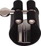 41pGffD49qL. SL160  Vandoren Leather German Clarinet Ligatures and Caps, Bb Clarinet Ligature with Plastic Cap