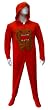 Domo Adult Onesie Footie Pajamas with Hood
