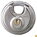 Master Lock 40KADPF Round Padlock with Shielded Shackle, Stainless Steel