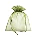 Moss Green Organza Sheer Gift Basket Bag 22 1/2 x 25 Wrapping Supplies : Wedding Shower Birthday Party