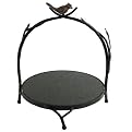 Marble Platter with Birds and Leaves - Round