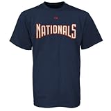 Majestic Washington Nationals Navy Blue Wordmark T-shirt