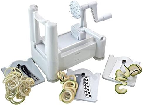 Paderno World Cuisine A4982799 Tri-Blade Plastic Spiral Vegetable Slicer (Pack of 3) by Paderno World Cuisine