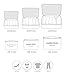 Itraveller 7 set Packing Cubes-3 travel Cubes 3 Bags 1 Shoe Bag (Blue Dasiy)