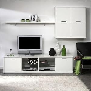 Metro 74 TV Stand in White by