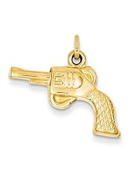 14k Yellow Gold Revolver Charm
