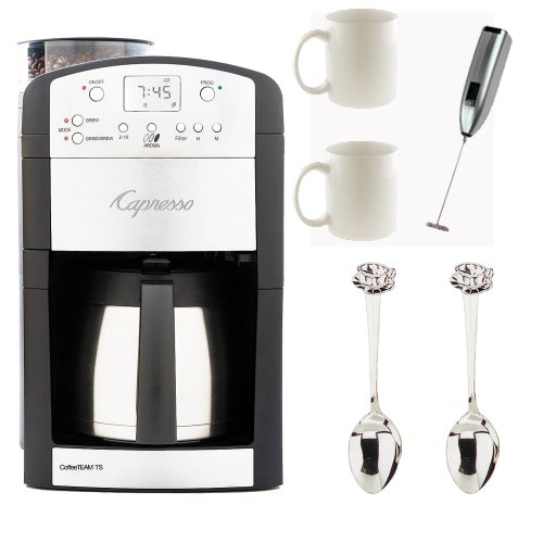 Capresso 465.05 CoffeeTeam TS 10-Cup Digital Coffeemaker and