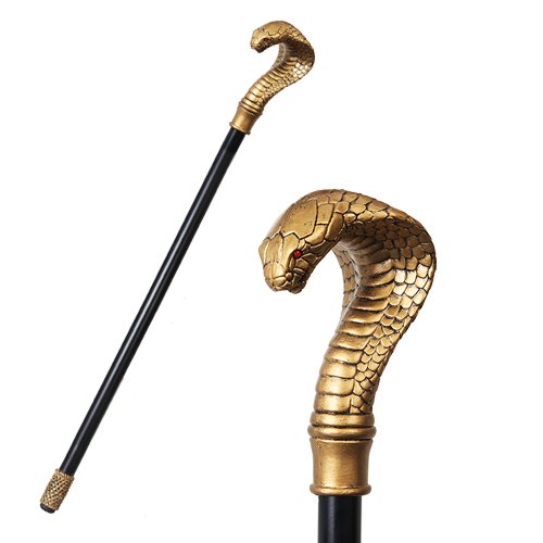 Ancient egyptian culture cobra snake walking cane prop accessory …