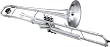 Jupiter 530 Series C Valve Trombone, Lacquer Yellow Brass Bell