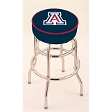 Arizona Wildcats 25 Double-Ring Swivel Bar Stool with 4 Thick Seat