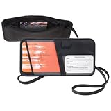 Royce Leather Hanging Security Passport Case