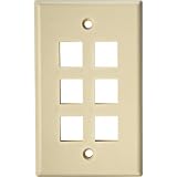 Almond Keystone Style Standard Wallplate