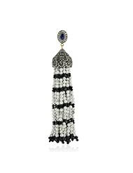 18kt Gold 1.41ct Real Diamond Pendant 140.3ct Genuine Gemstone Designer Tassel Pendant Silver Fashion Jewelry