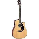 Yamaha FGX720SCA - Natural Finish 6-string Acoustic/Electric Cutaway Guitar