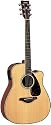 Yamaha FGX720SCA - Natural Finish 6-string Acoustic/Electric Cutaway Guitar