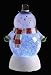 LED Lighted Color-Changing Snowman Christmas Glitterdome