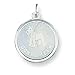   - Sterling Silver Schnauzer Disc Charm with 20 inch Sterling Silver Chain