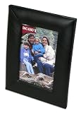 Black Leather 4 x 6 Picture Frame