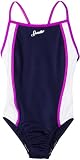 Speedo Girls 7-16 Mesh Splice 1 Piece Swimsuit