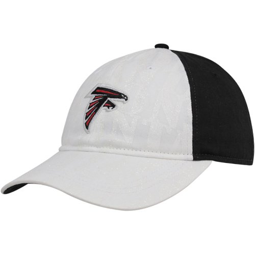 Reebok Atlanta Falcons Ladies White-Black Sparkle Adjustable Slouch Hat