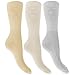 Womens/Ladies Wide Fit Diabetic Socks With Easytop Comfort Grip (Pack Of 3)