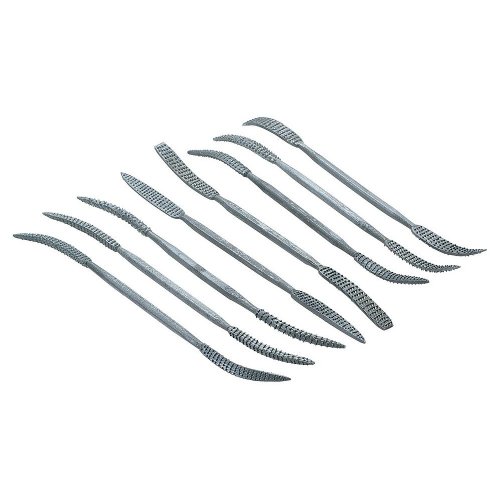Steelex D2863 Fine Riffler Rasp Set, 8-Piece